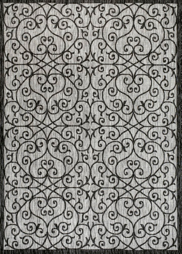 Madrid Vintage Filigree Textured Weave Indoor/outdoor Area Rug